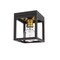 Z-Lite Kube 1 Light Flush Mount, Bronze + Olde Brass 480F1-BRZ-OBR - alternate 2